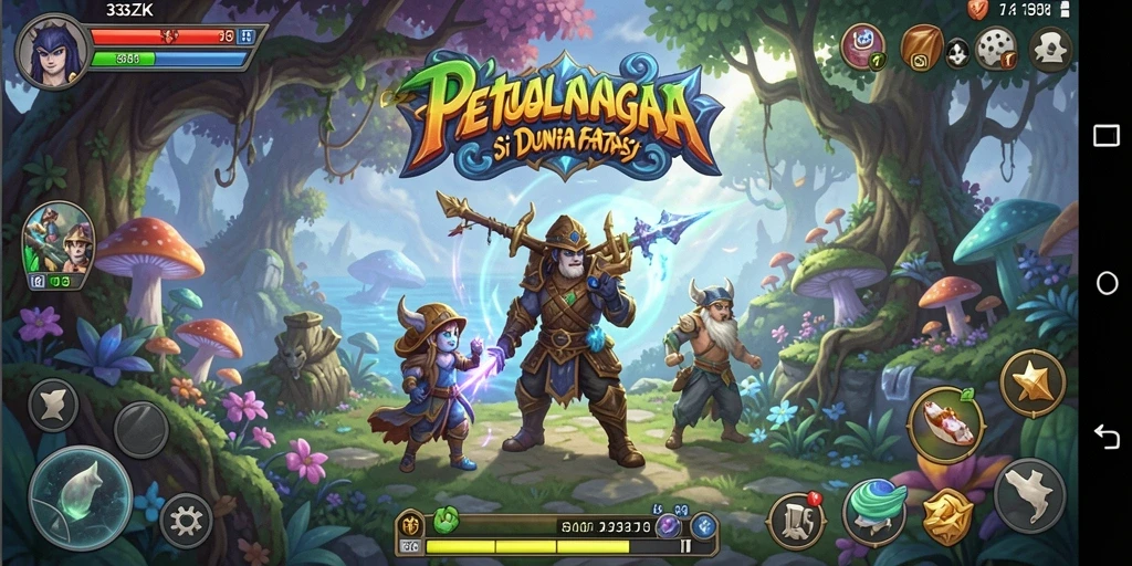 Screenshot gameplay 33ZK menampilkan petualangan eksplorasi yang mendebarkan.