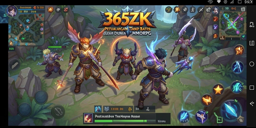 Tampilan gameplay epik di dunia 365ZK dengan petualangan yang mendebarkan.