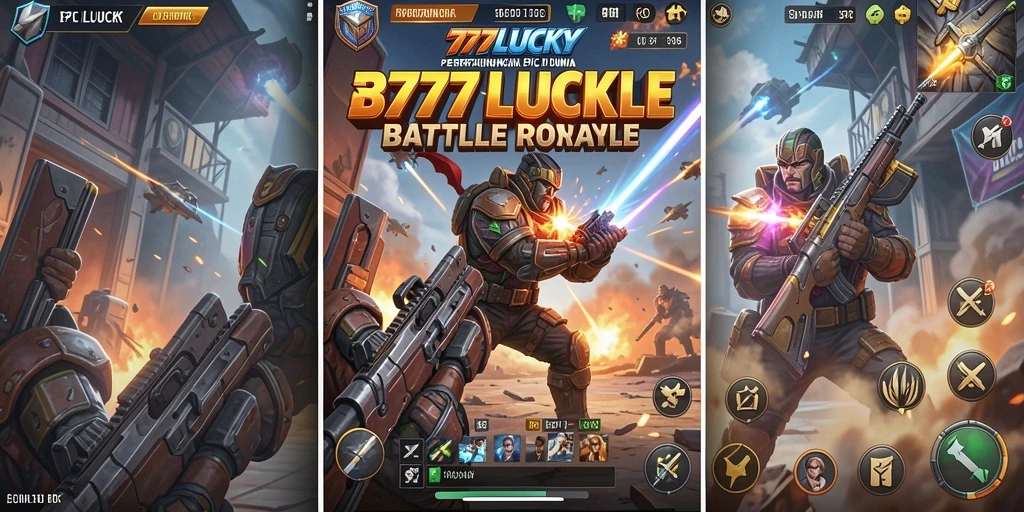 Tampilan gameplay Battle Royale dari 777LUCKY yang mendebarkan dan penuh aksi.