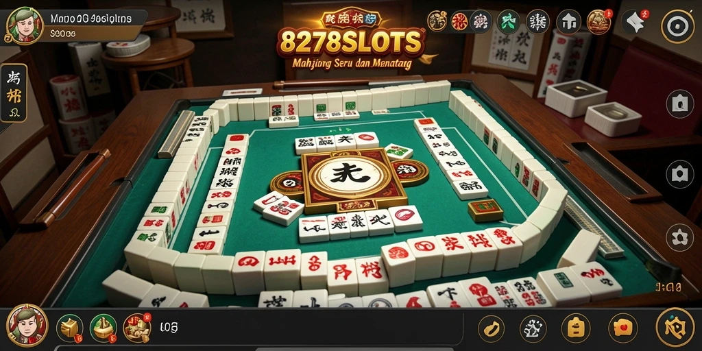 Screenshot gameplay 8278SLOTS menampilkan tantangan Mahjong yang menarik.