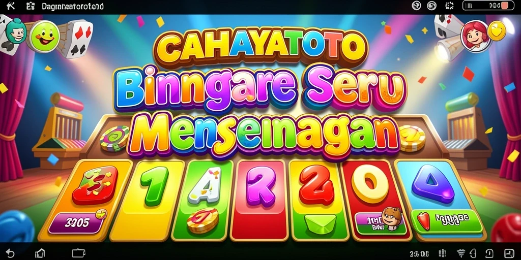 Tampilan gameplay seru CAHAYATOTO dengan fitur Bingo yang menarik.