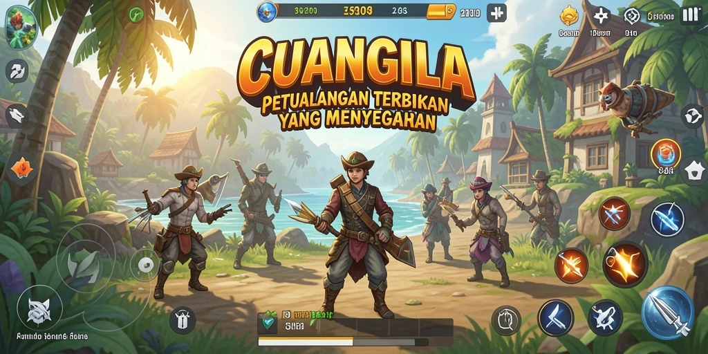 Screenshot menampilkan petualangan menakjubkan di dunia Open World.
