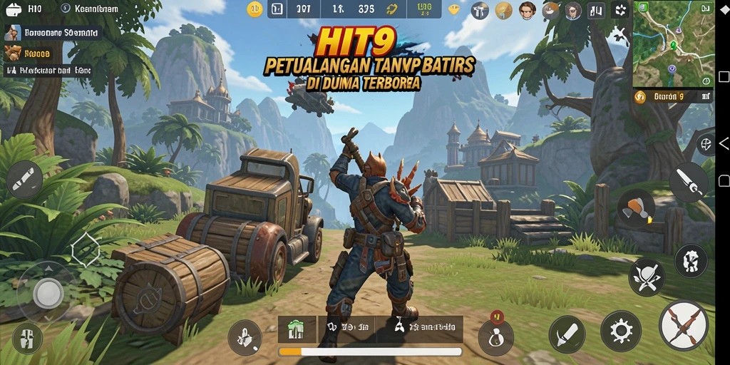 Gameplay seru di dunia terbuka HIT9 dengan berbagai petualangan menunggu.