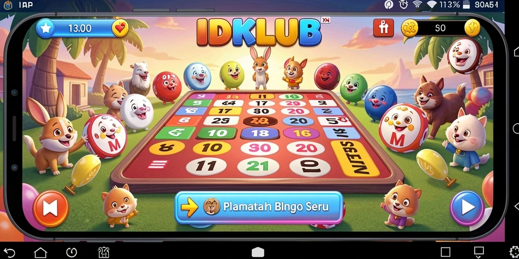 Tampilan menarik dari gameplay Bingo IDKLUB yang menghibur.