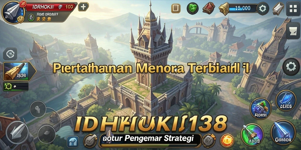 Tampilan menarik dari menara dan musuh di IDRHOKI138.