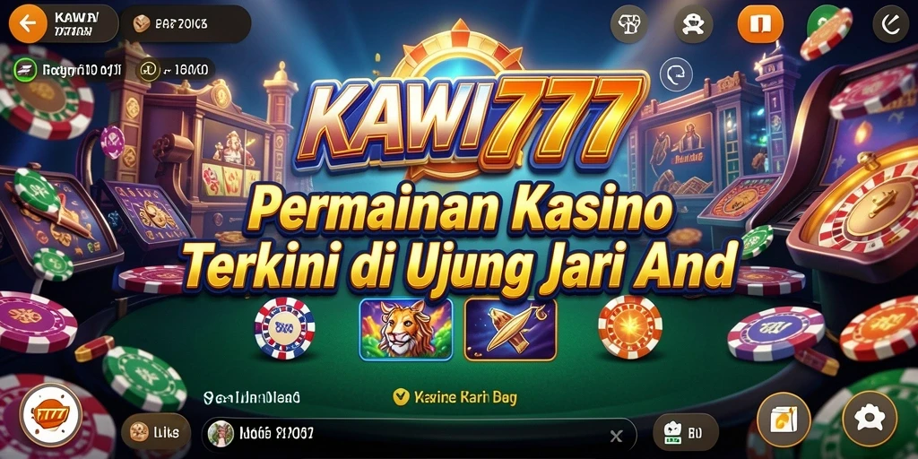 Tangkapan layar menunjukkan gameplay seru dan interaktif dari KAWI777.