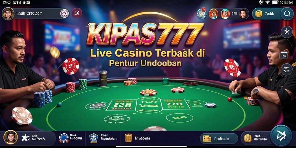 Screenshot gameplay KIPAS777 menunjukkan aksi mendebarkan di meja Live Casino.