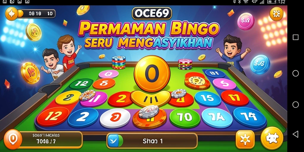 Tampilan gameplay seru dari OCE69 Bingo.