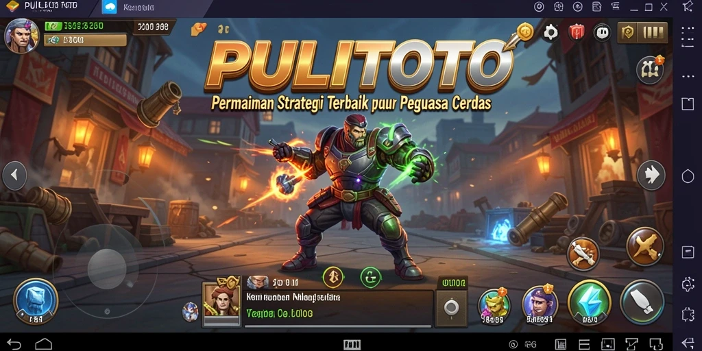 Tampilan gameplay seru PULITOTO dengan strategi yang mendebarkan.