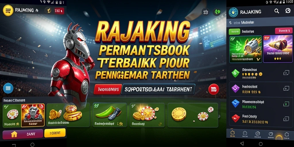 Tampilan gameplay RAJAKING dengan fitur taruhan yang menarik.