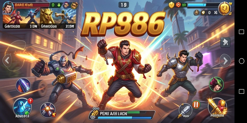 Screenshot gameplay RP886 dengan aksi seru dan grafis memukau.