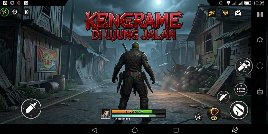 Screenshot RPGAME menunjukkan suasana mencekam gameplay horror.
