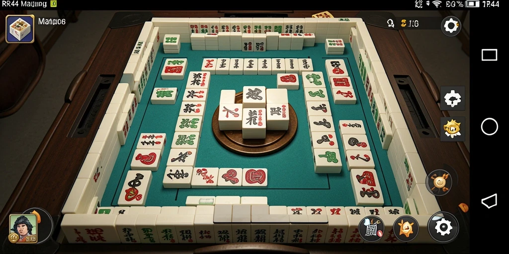 Tampilan gameplay menarik dari game Mahjong RR44.
