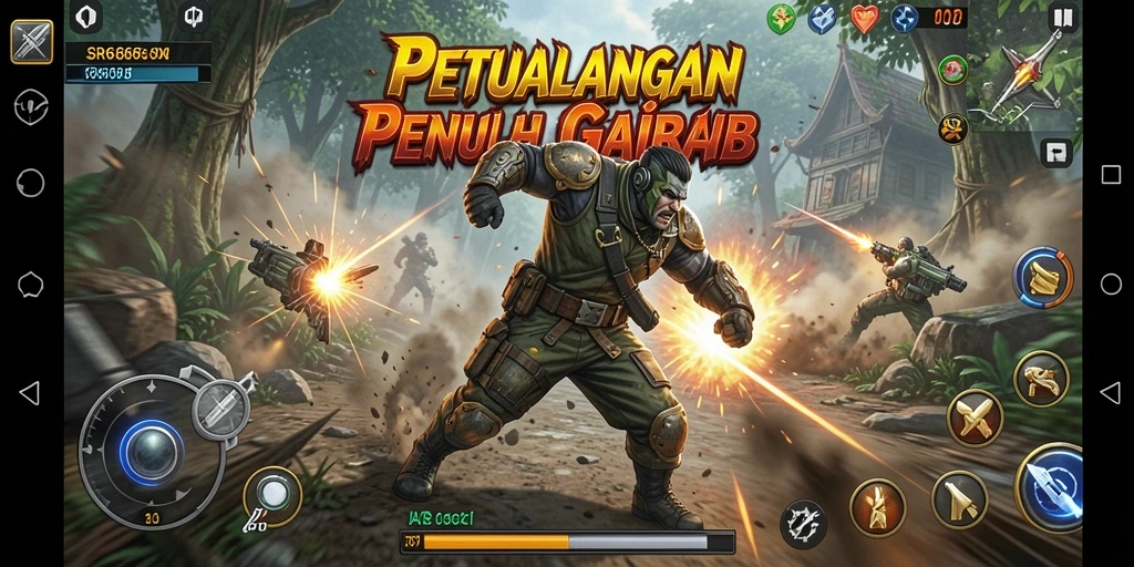 Tampilan gameplay SR6666 dengan aksi yang mendebarkan.