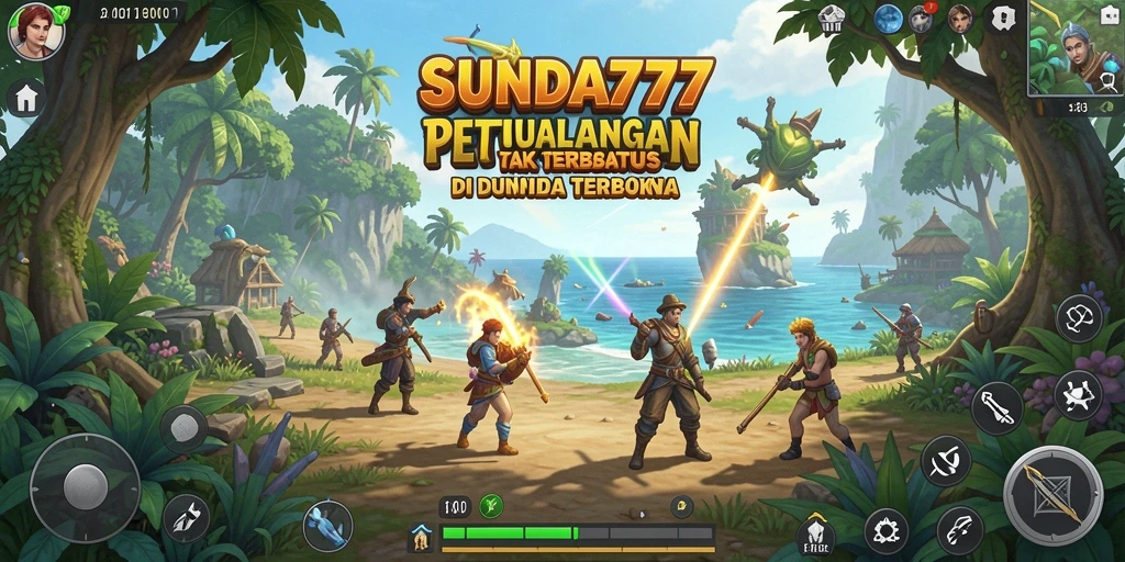 Tangkapan layar utama SUNDA777 menampilkan gameplay eksplorasi dunia terbuka yang mendalam.