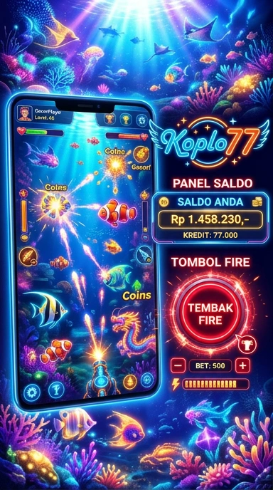 Menu utama koplo77 dengan kategori aplikasi yang jelas.